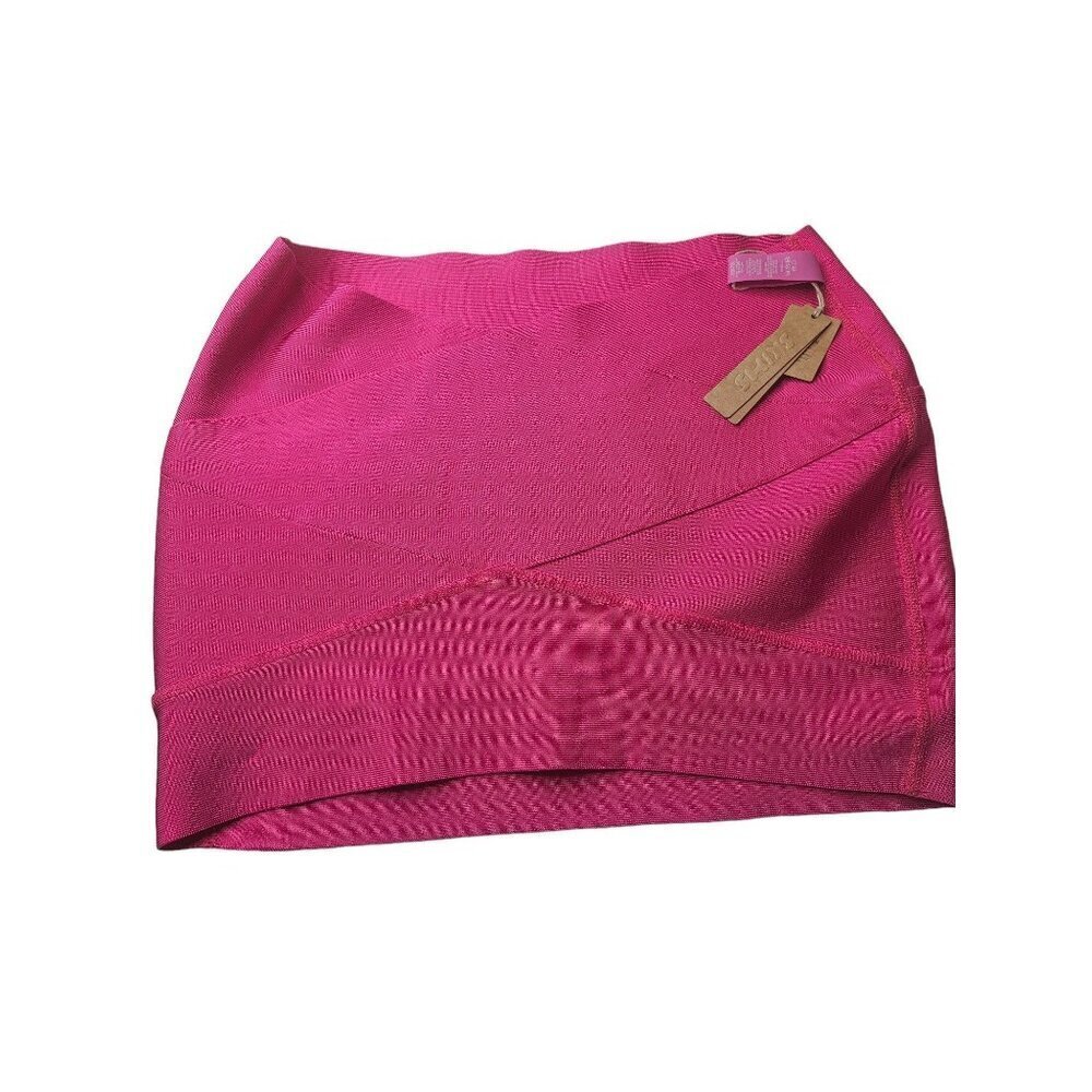 New with Tags SKIMS Knit Swim Skirt cover up in Magenta medium - Picture 2 of 5